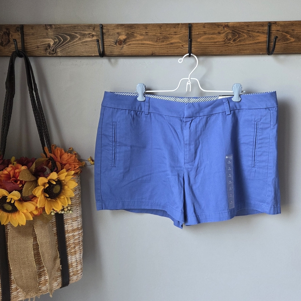 Stylus Woman Blue Chino Shorts 16